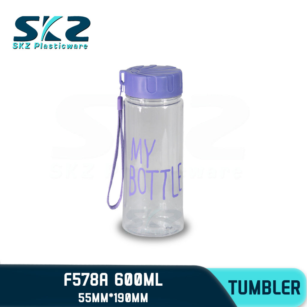 SKZ 600ml [F578-A] PORTABLE SPORTS WATER BOTTLE BPA FREE