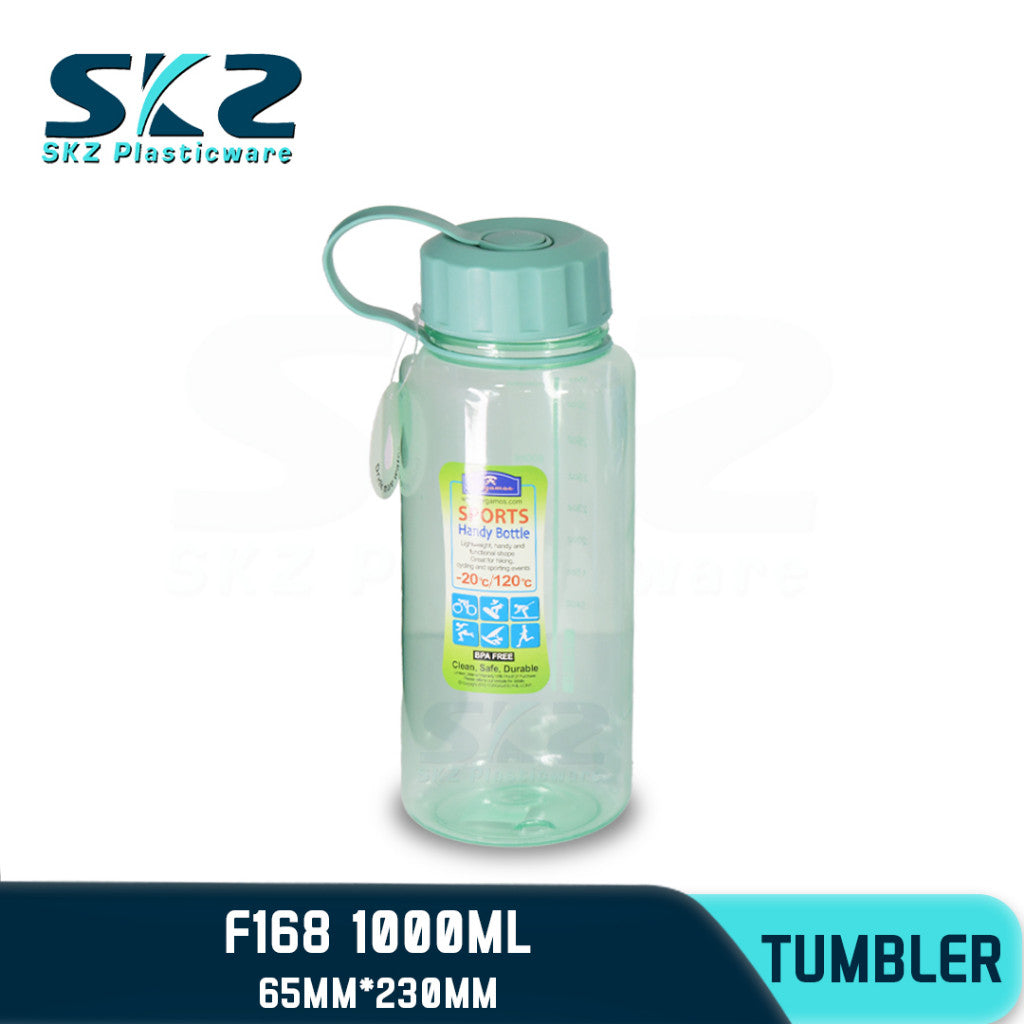 SKZ  1000ml [F168] PORTABLE SPORTS WATER BOTTLE BPA FREE
