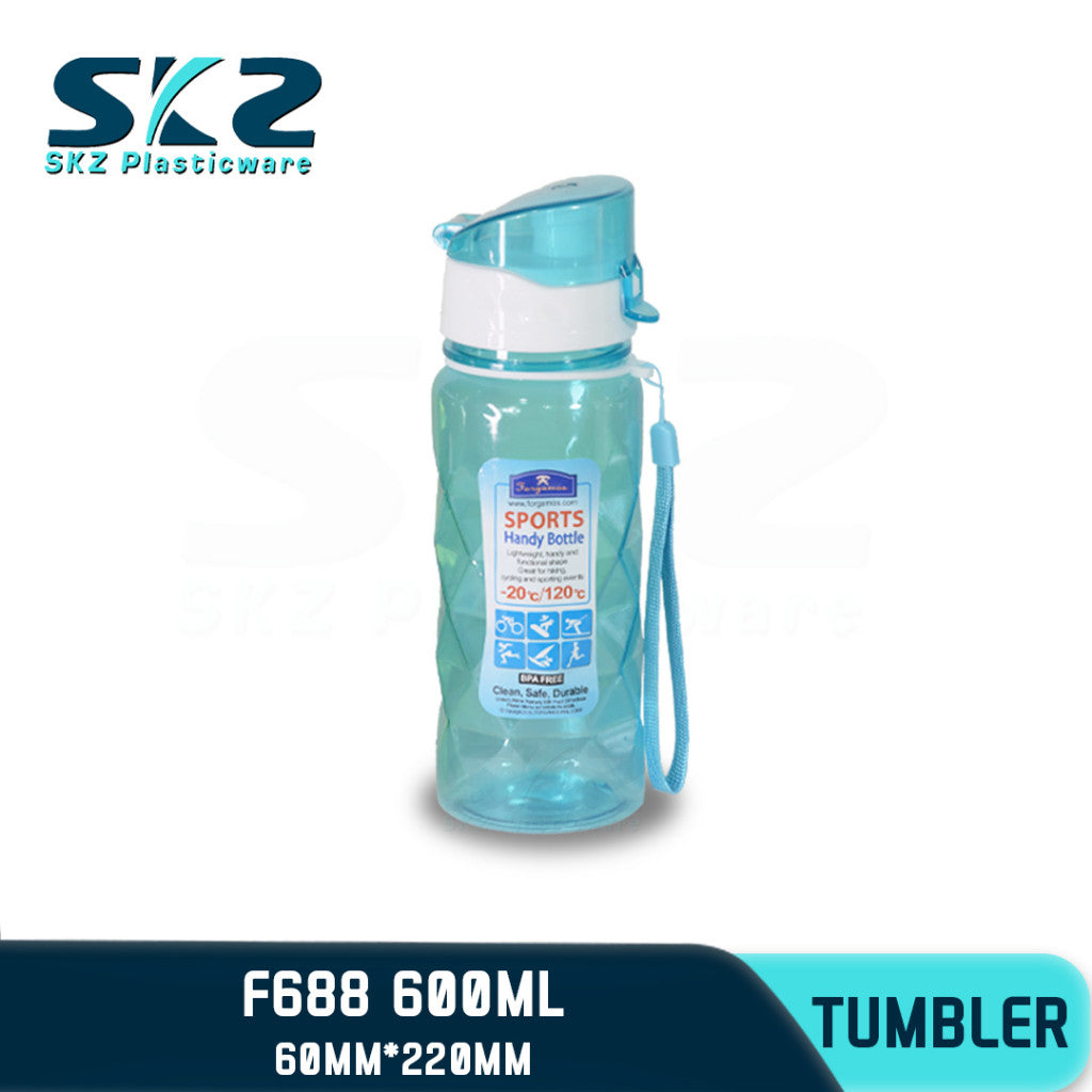 SKZ 600ml [F688] PORTABLE SPORTS WATER BOTTLE BPA FREE