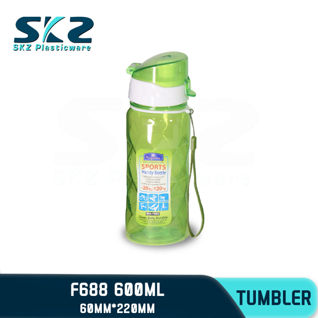 SKZ 600ml [F688] PORTABLE SPORTS WATER BOTTLE BPA FREE