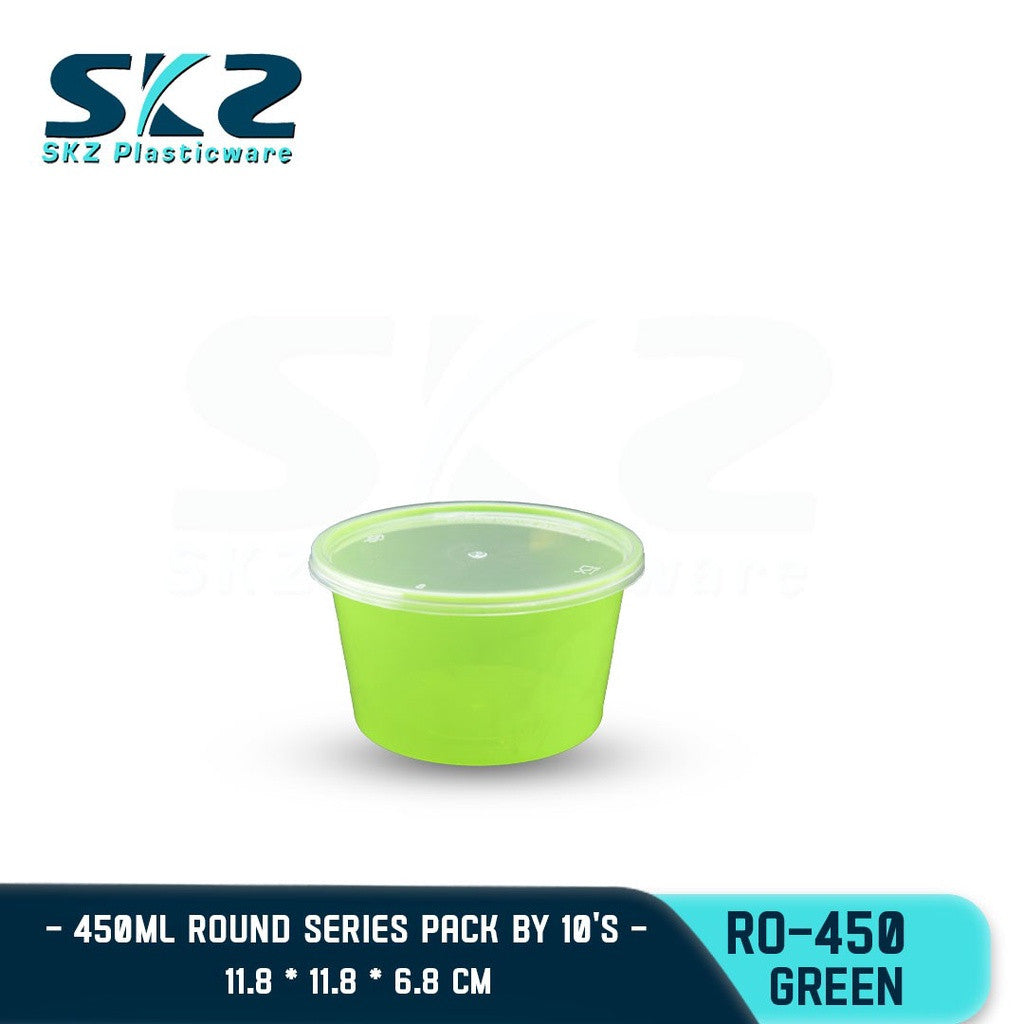 SKZ Colored Container Round Series 450ml