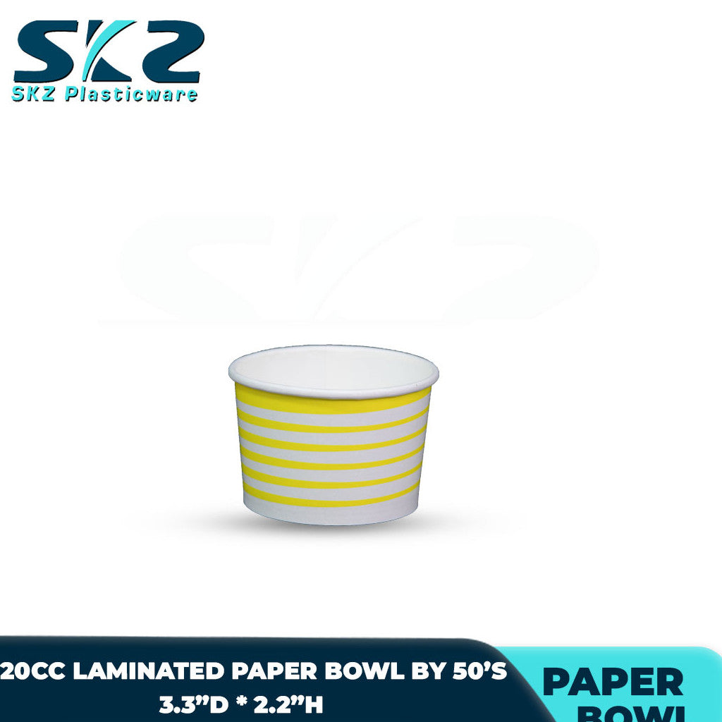 SKZ Paper Bowl Laminated with design 110cc 220cc 260cc 320cc 390cc 520cc 750cc Pack By 50's