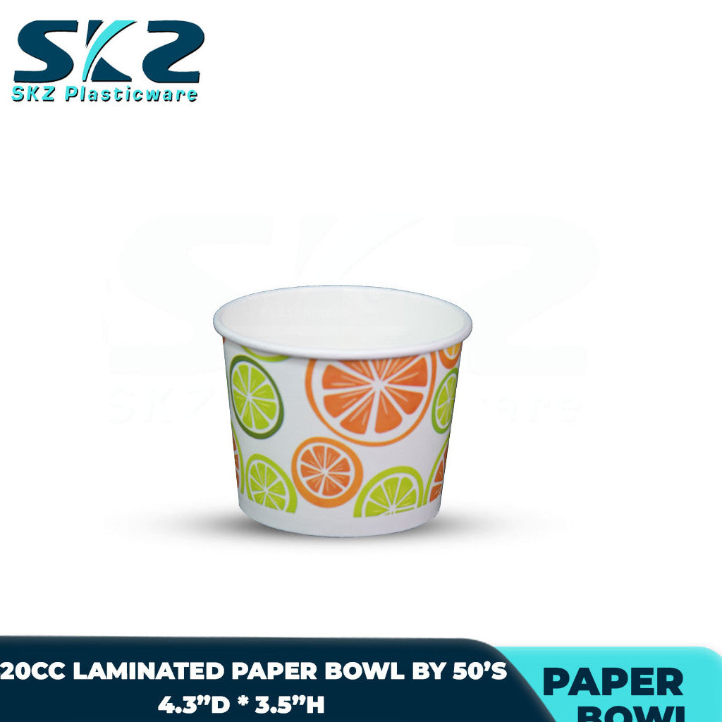 SKZ Paper Bowl Laminated with design 110cc 220cc 260cc 320cc 390cc 520cc 750cc Pack By 50's