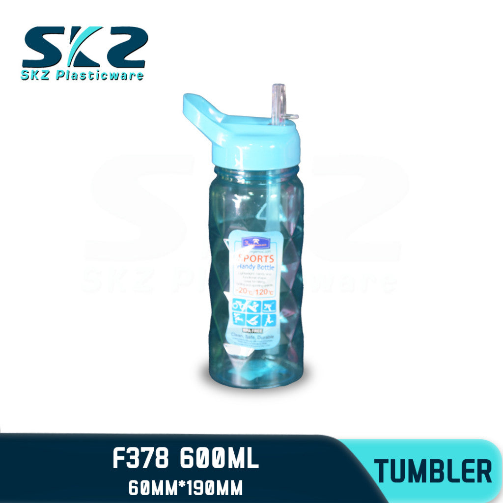 SKZ 600ml [F378] PORTABLE SPORTS WATER BOTTLE BPA FREE