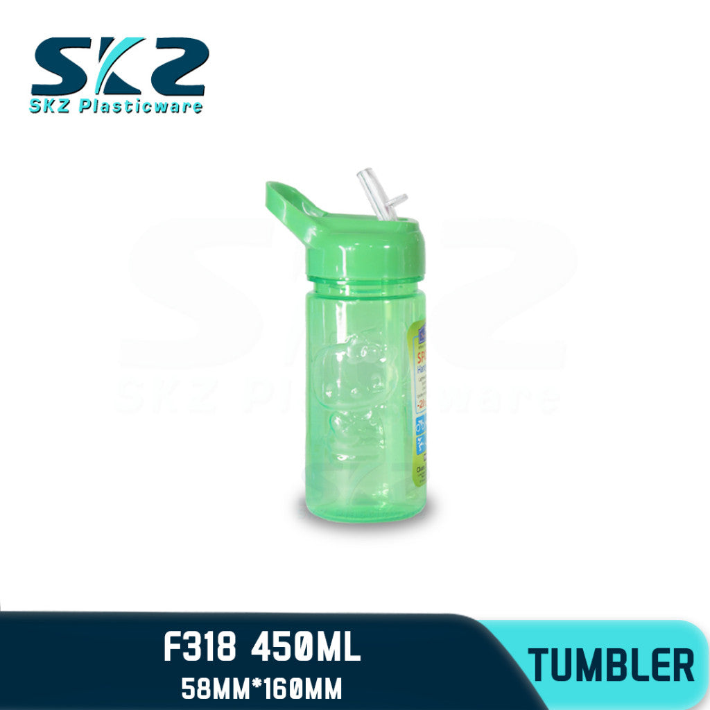 SKZ 450ml [F318] PORTABLE SPORTS WATER BOTTLE BPA FREE
