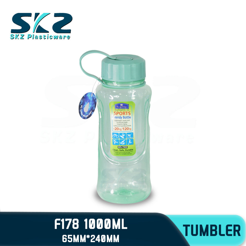 SKZ  1000ml [F178] PORTABLE SPORTS WATER BOTTLE BPA FREE
