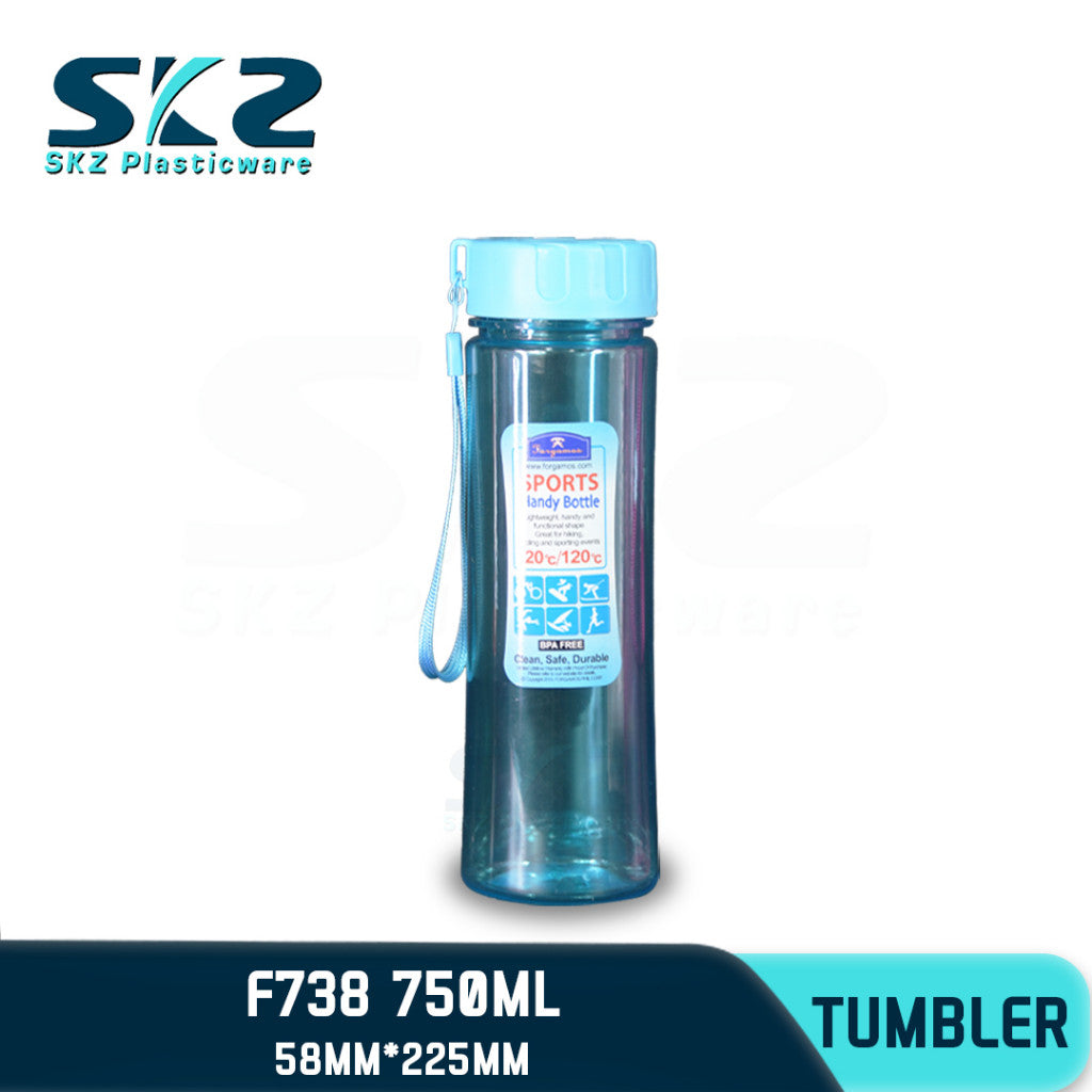 SKZ 750ml [F738] PORTABLE SPORTS WATER BOTTLE BPA FREE