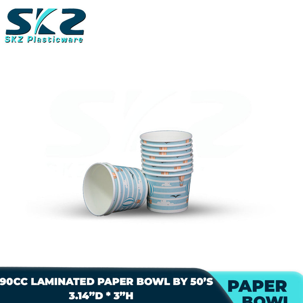 SKZ Paper Bowl Laminated with design 110cc 220cc 260cc 320cc 390cc 520cc 750cc Pack By 50's