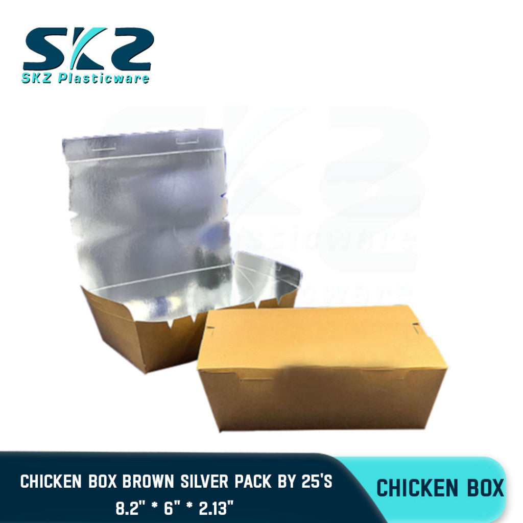 SKZ CHICKEN BOX BROWN SILVER 25PCS/PACK