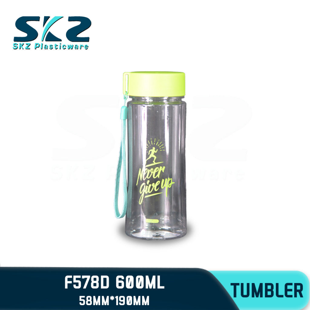 SKZ 600ml [F578-D] PORTABLE SPORTS WATER BOTTLE BPA FREE