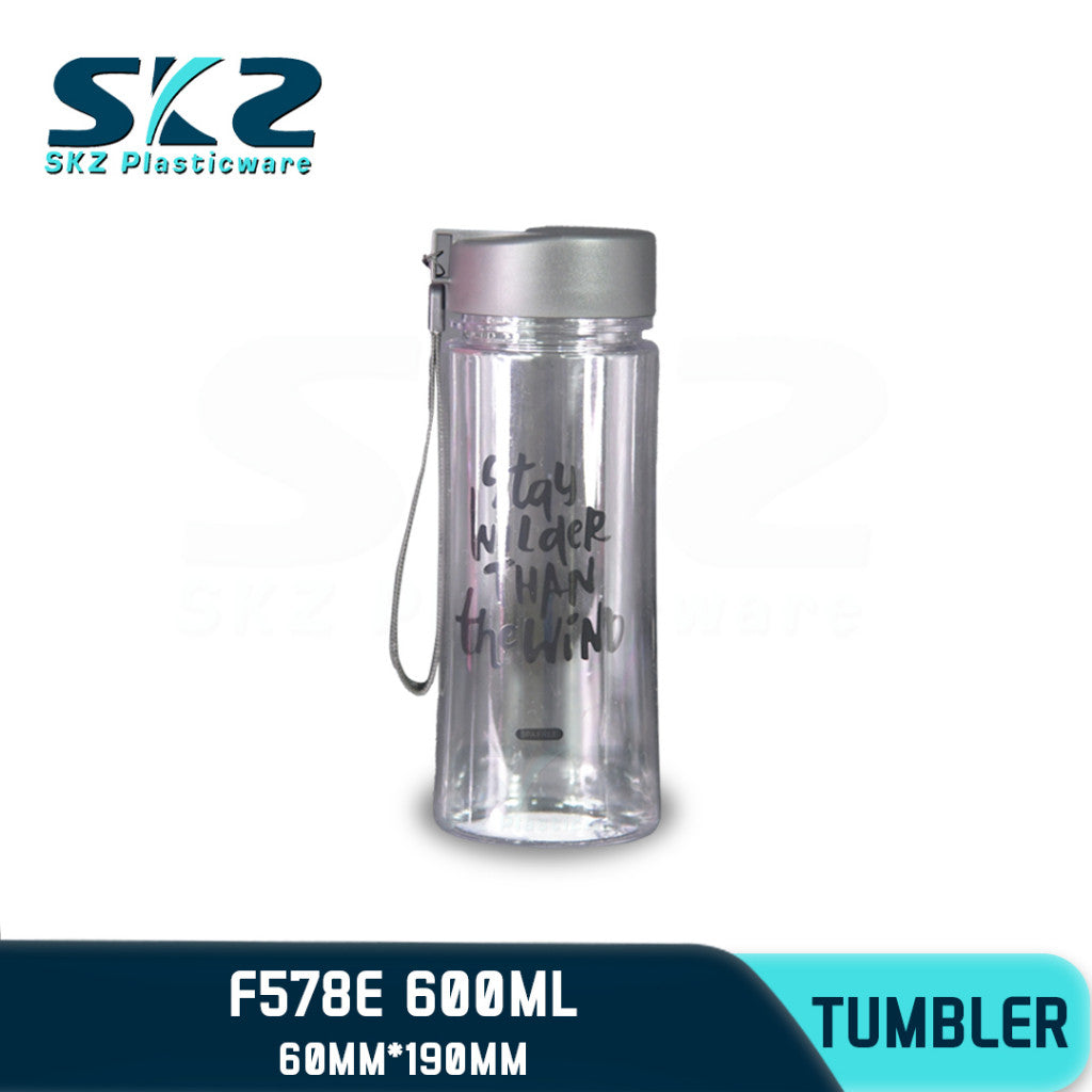 SKZ 600ml [F578-E] PORTABLE SPORTS WATER BOTTLE BPA FREE