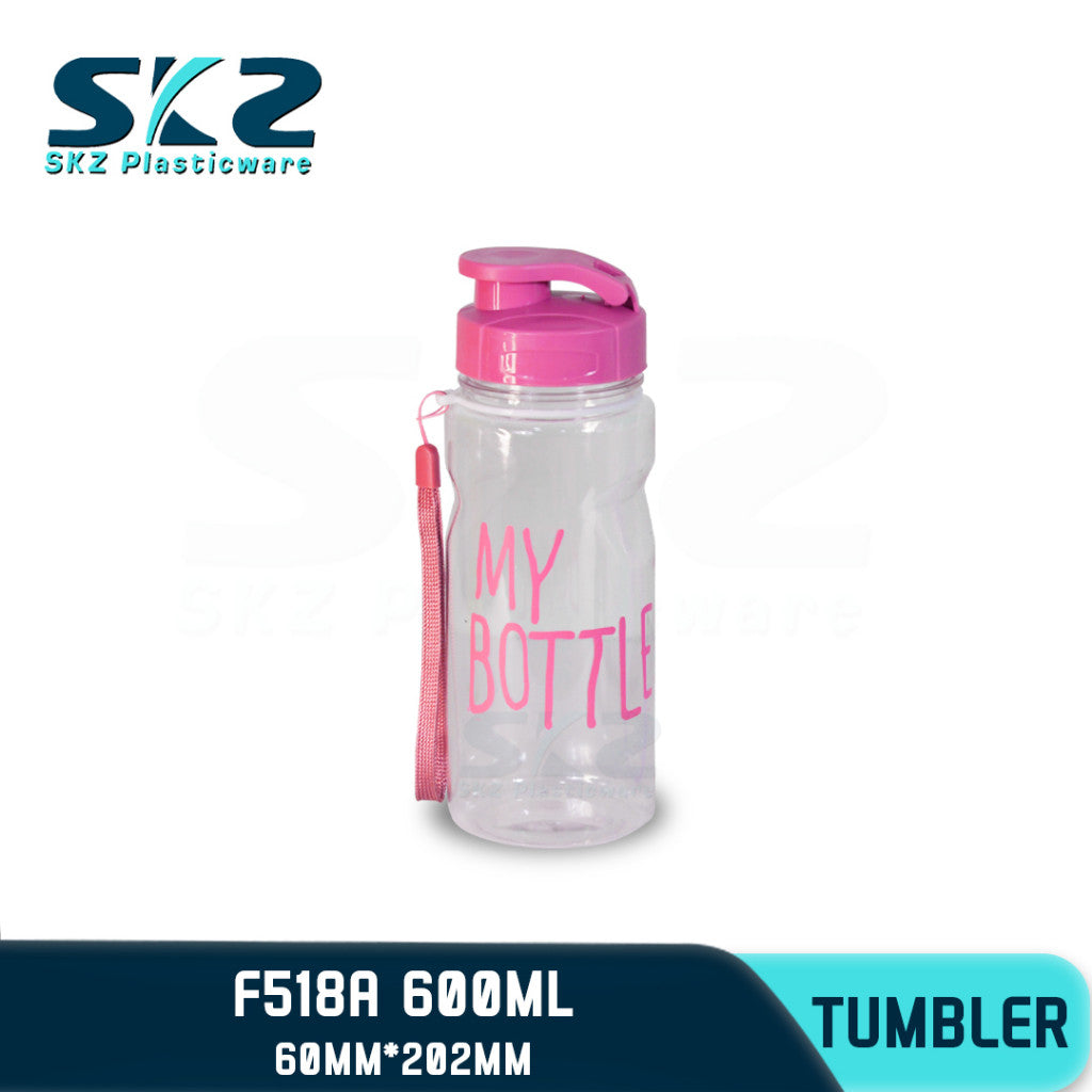 SKZ 600ml [F518-A] PORTABLE SPORTS WATER BOTTLE BPA FREE