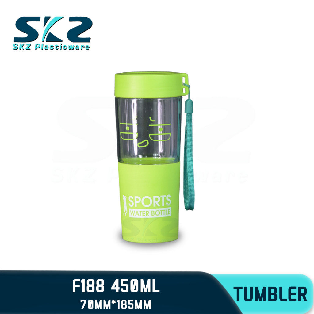 SKZ  450ml [F188] PORTABLE SPORTS WATER BOTTLE BPA FREE
