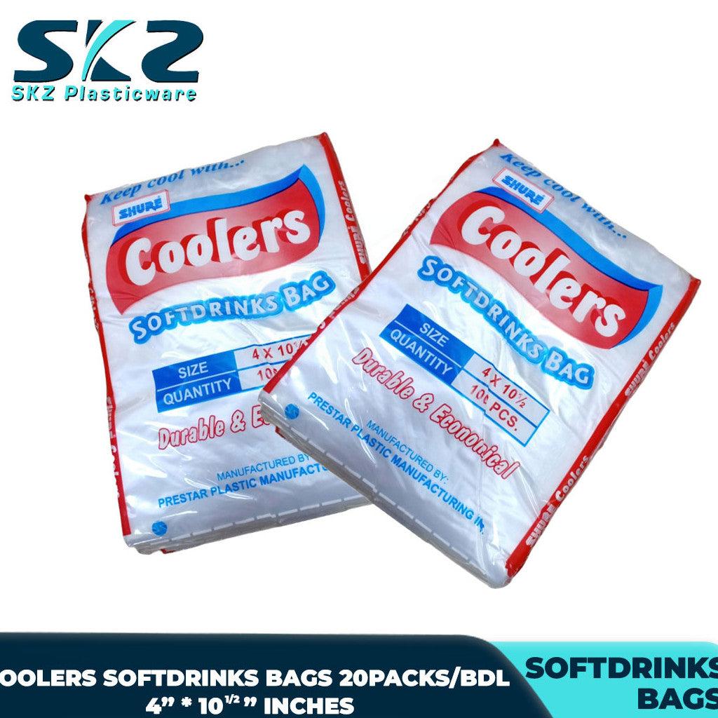 SKZ Softdrinks bag clear 100pcs/Pack, 20pcs/bundle