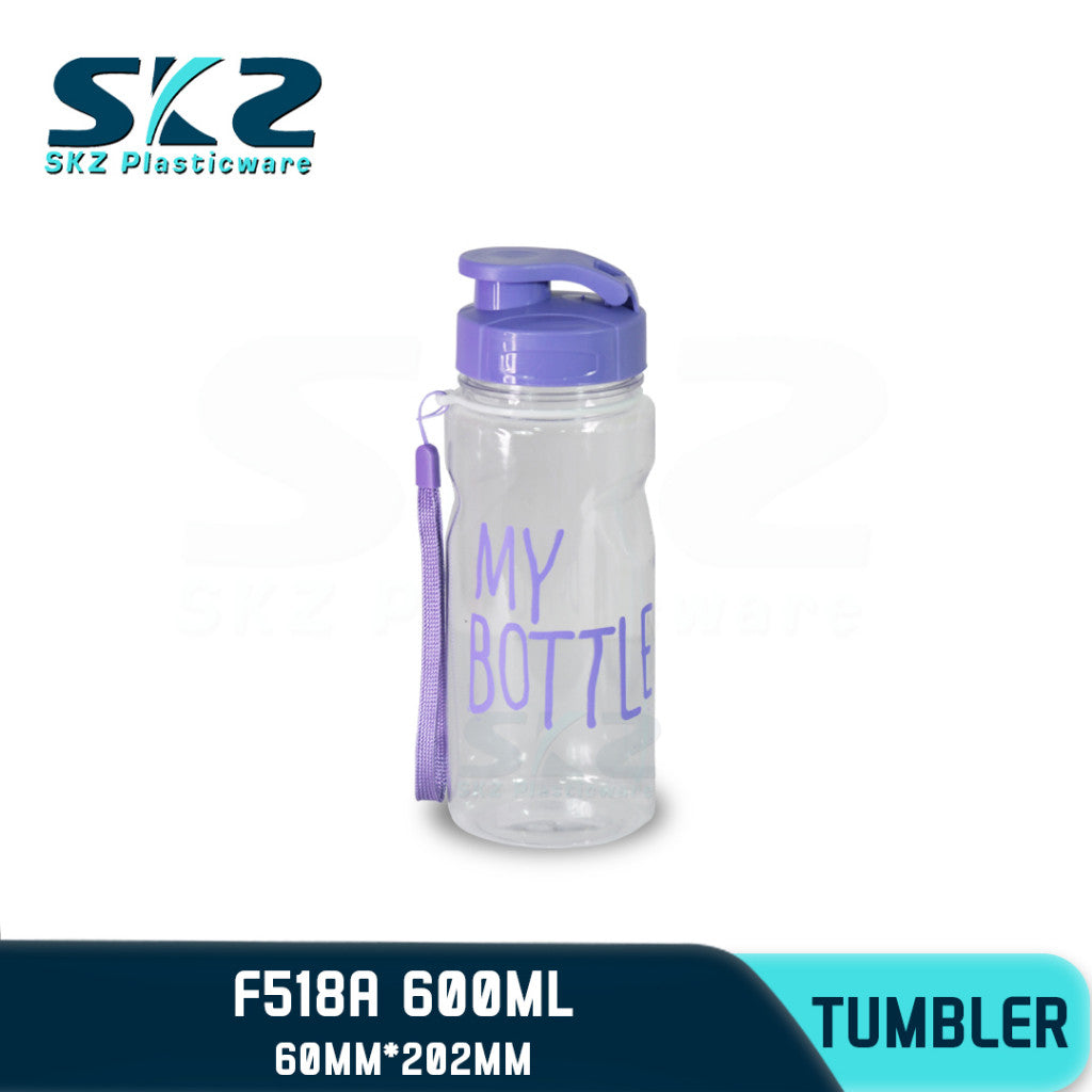 SKZ 600ml [F518-A] PORTABLE SPORTS WATER BOTTLE BPA FREE