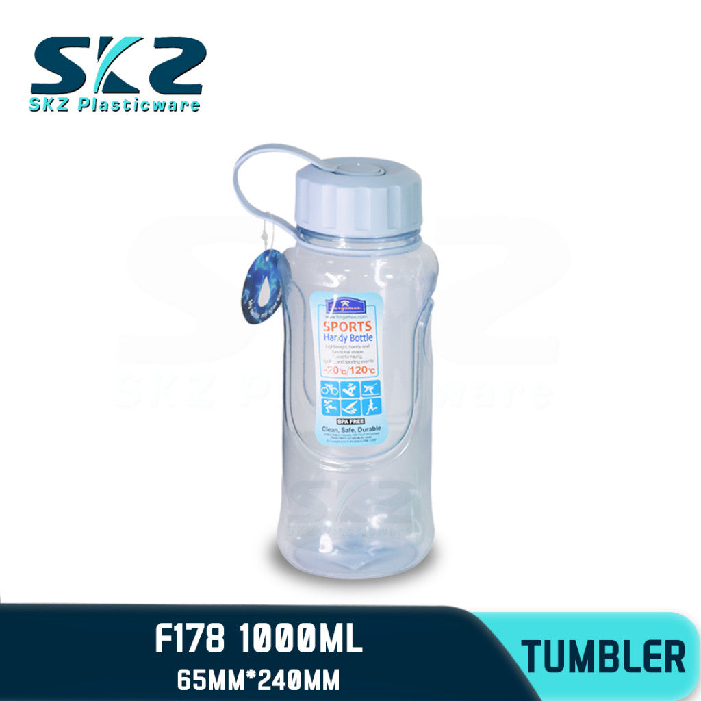 SKZ  1000ml [F178] PORTABLE SPORTS WATER BOTTLE BPA FREE