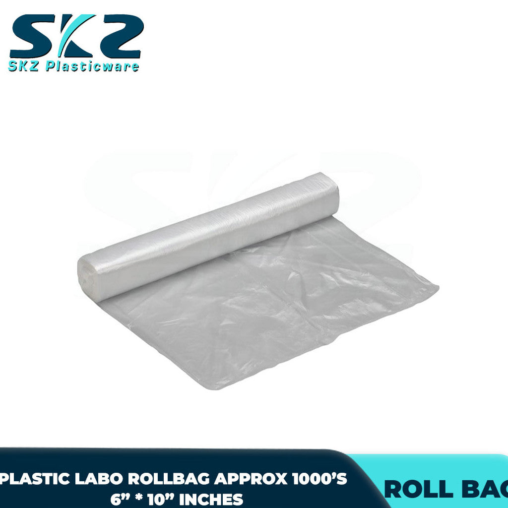 SKZ Rollbag clear Plastic Labo 5roll/Pack, 200pcs/Roll, 1000pcs/bundle