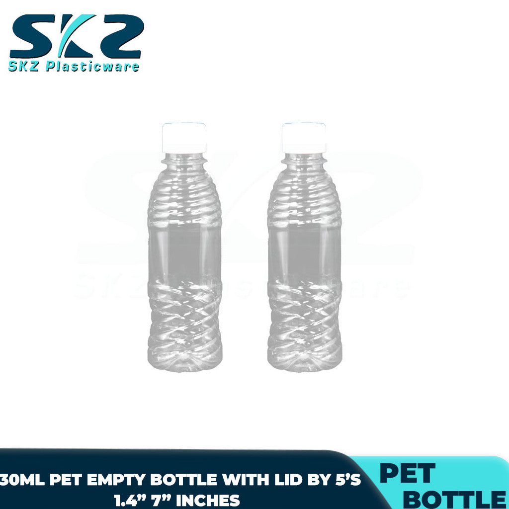 SKZ PET EMPTY BOTTLE WITH LID 250CC/330CC PACK BY 5'S