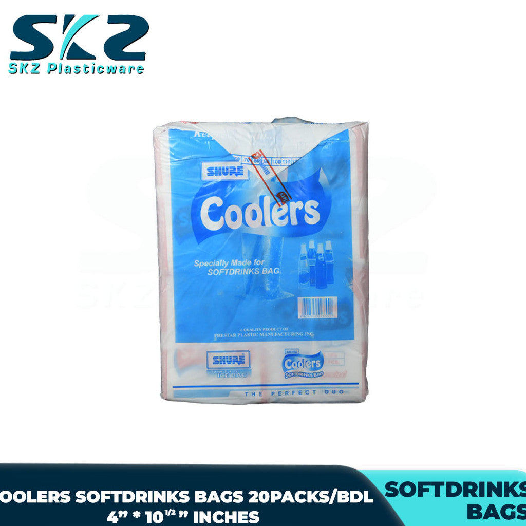 SKZ Softdrinks bag clear 100pcs/Pack, 20pcs/bundle