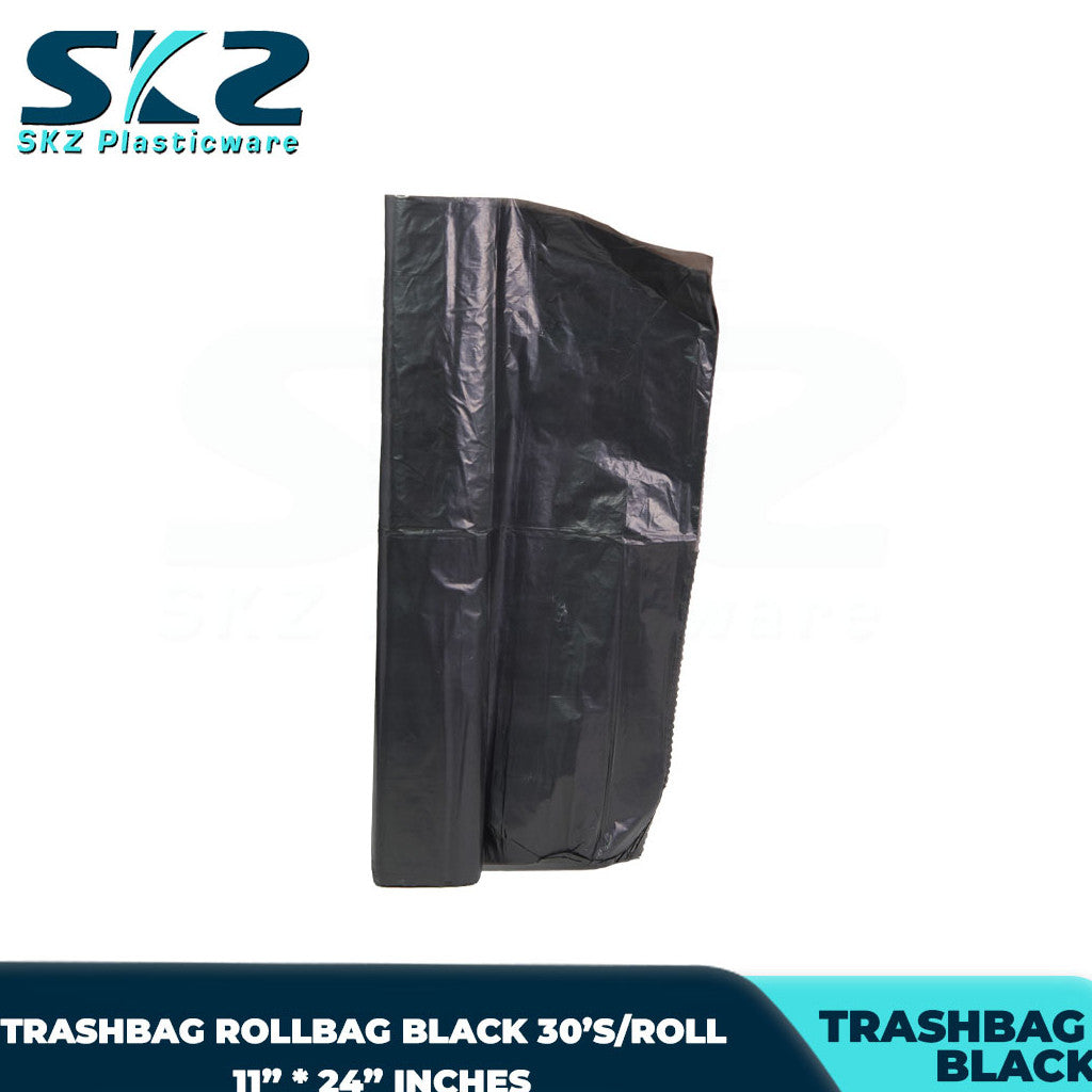 SKZ Plastic Trash bag black rollbag available sizes 20,30,40 pcs per roll