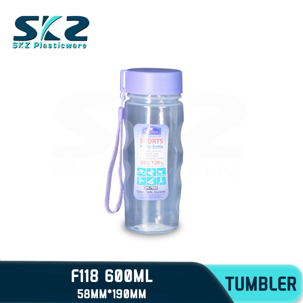 SKZ  600ml [F118] PORTABLE SPORTS WATER BOTTLE BPA FREE