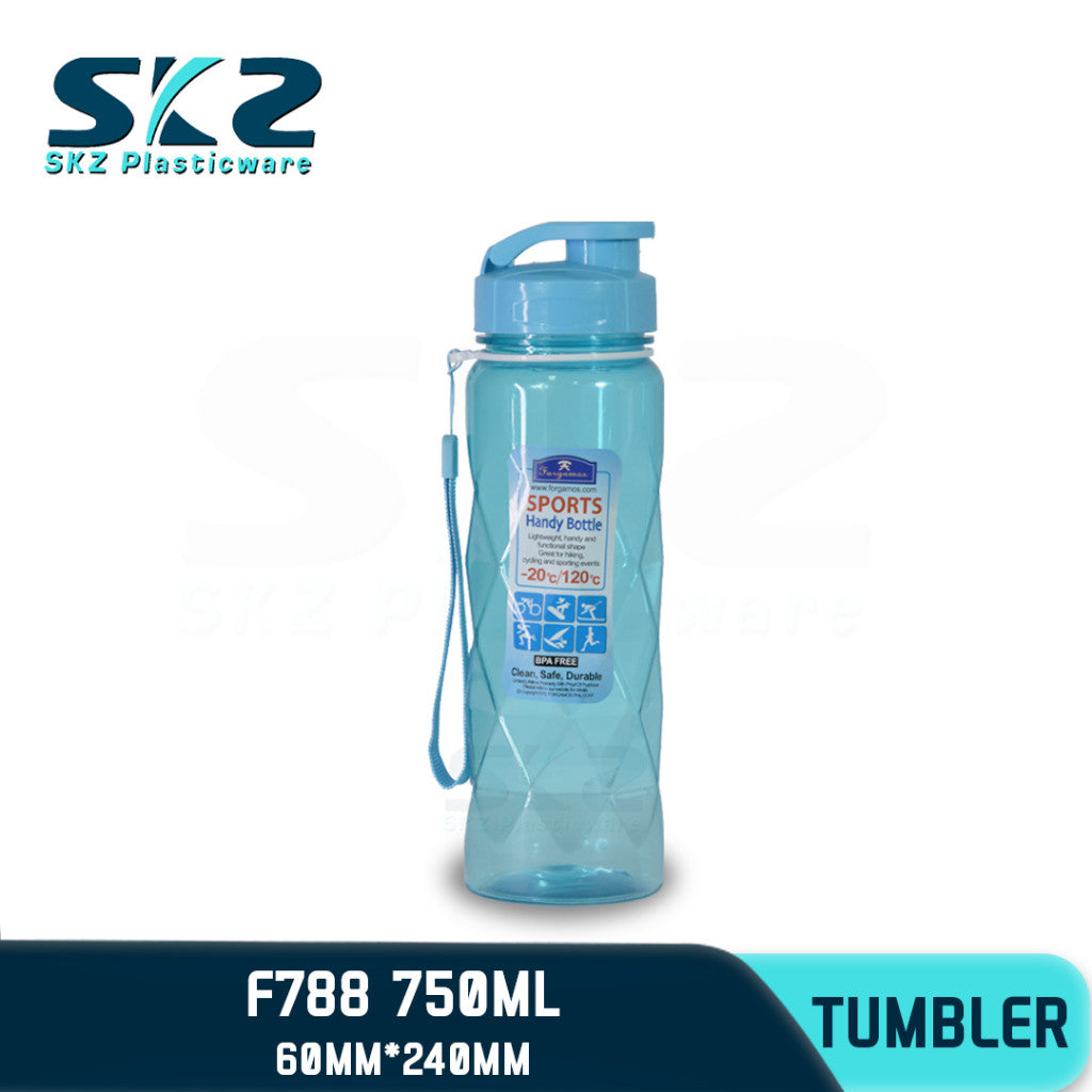 SKZ 750ml [F788] PORTABLE SPORTS WATER BOTTLE BPA FREE