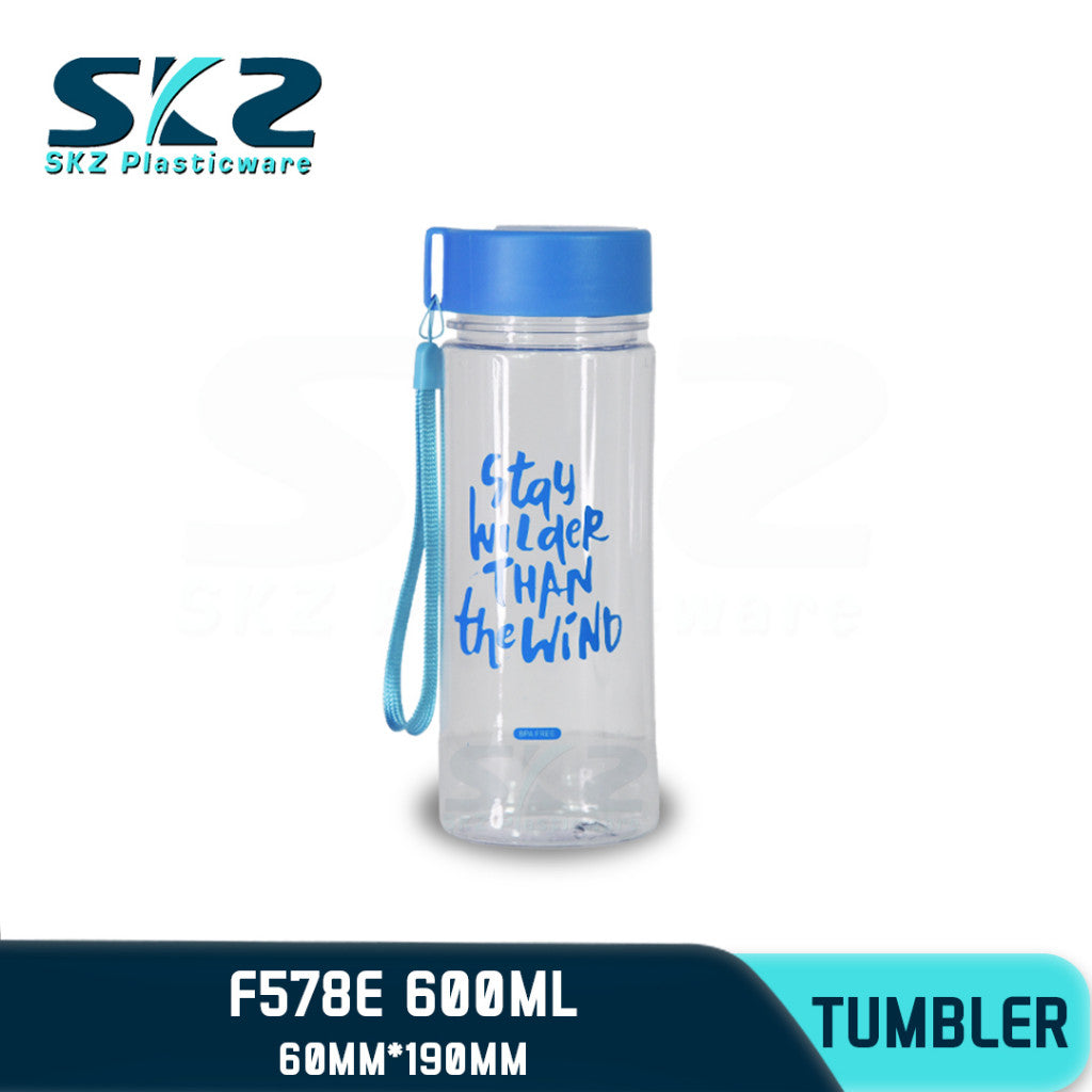 SKZ 600ml [F578-E] PORTABLE SPORTS WATER BOTTLE BPA FREE