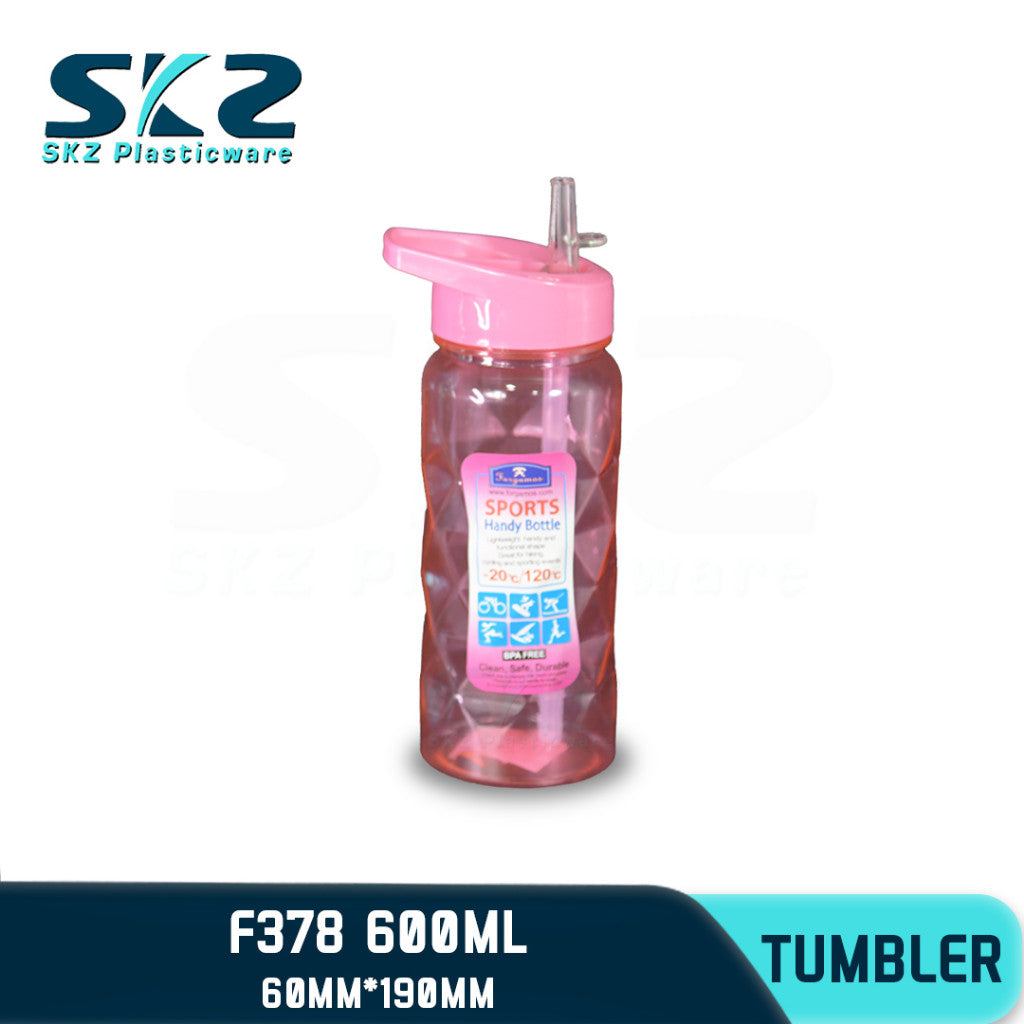 SKZ 600ml [F378] PORTABLE SPORTS WATER BOTTLE BPA FREE