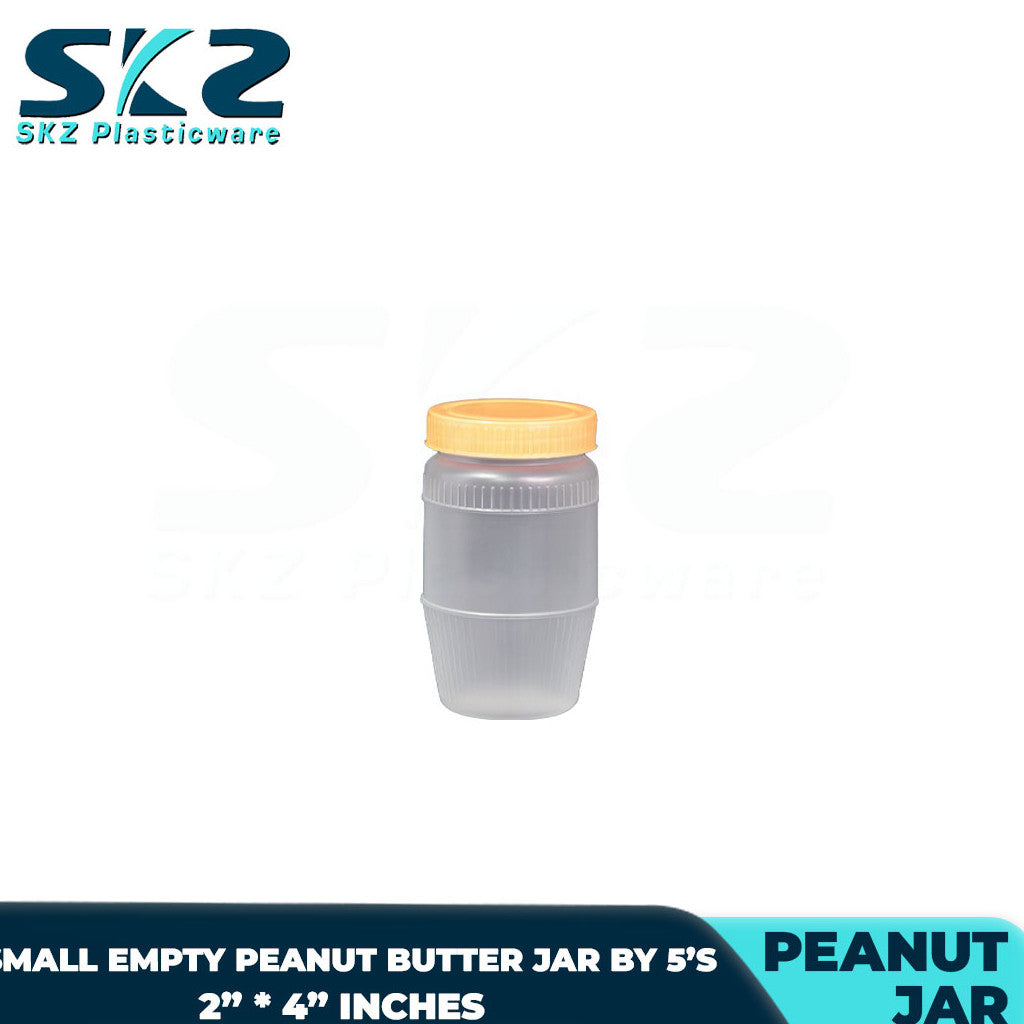 SKZ PLASTIC PEANUT BUTTER JAR, SAUCE BOTTLE, ATCHARA, AND PICKLES PACK BY 5'S