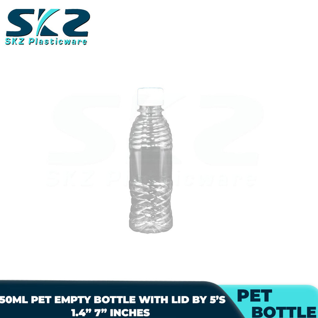 SKZ PET EMPTY BOTTLE WITH LID 250CC/330CC PACK BY 5'S