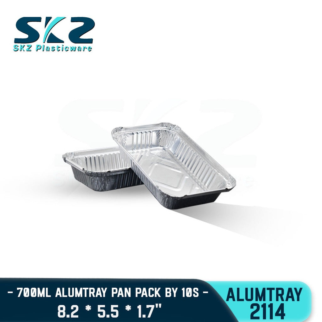 SKZ Aluminum Rectangular Tray For Baking And Grilling 700ml 2114
