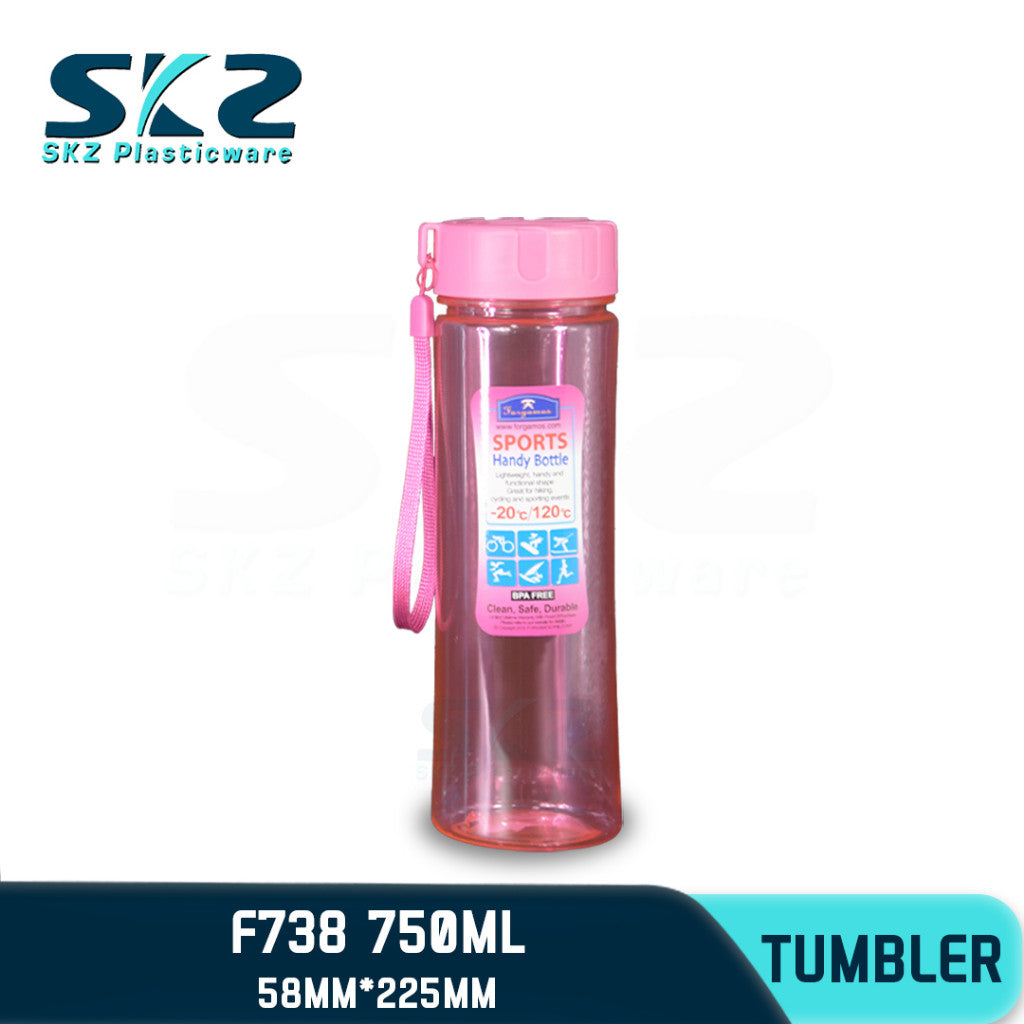 SKZ 750ml [F738] PORTABLE SPORTS WATER BOTTLE BPA FREE