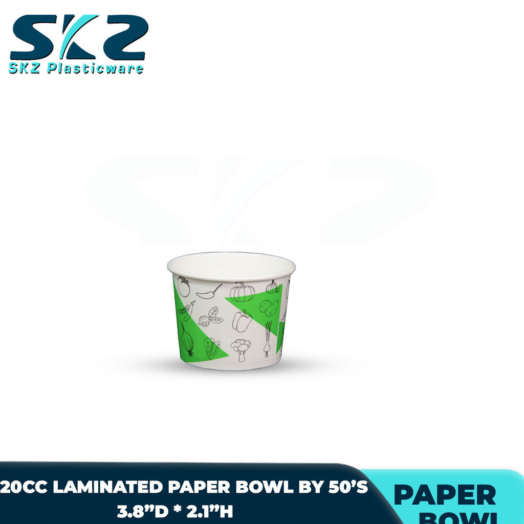 SKZ Paper Bowl Laminated with design 110cc 220cc 260cc 320cc 390cc 520cc 750cc Pack By 50's