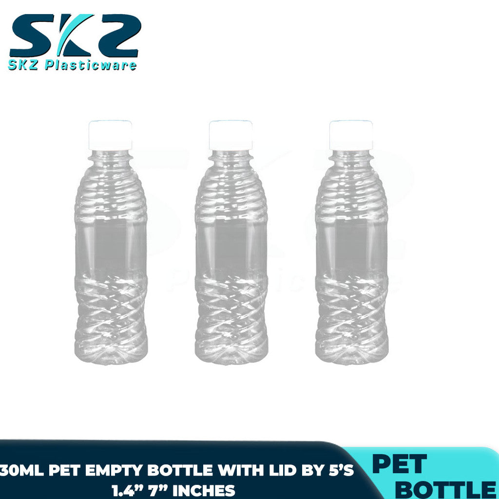 SKZ PET EMPTY BOTTLE WITH LID 250CC/330CC PACK BY 5'S