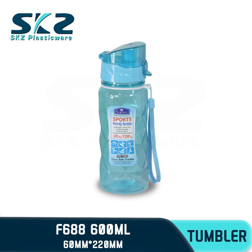 SKZ 600ml [F688] PORTABLE SPORTS WATER BOTTLE BPA FREE