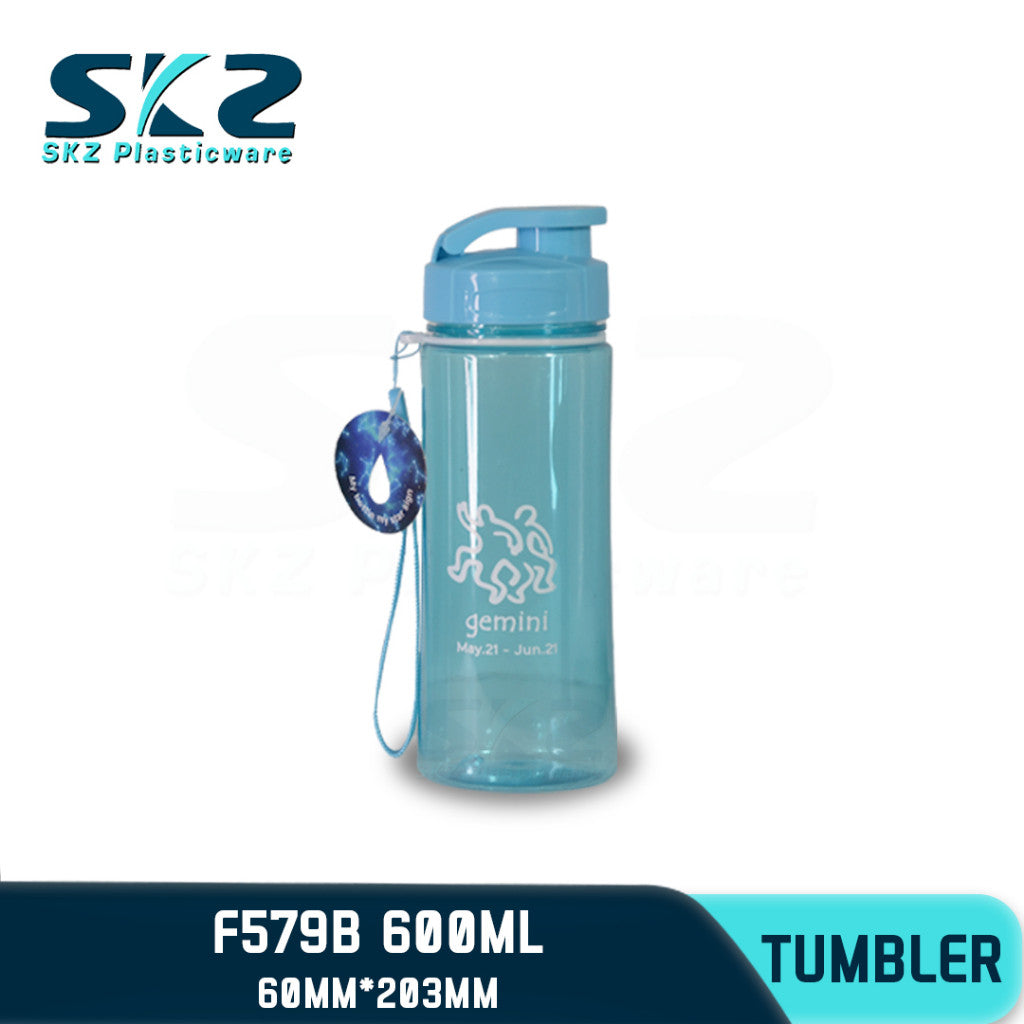 SKZ 600ml [F579-B] PORTABLE SPORTS WATER BOTTLE BPA FREE