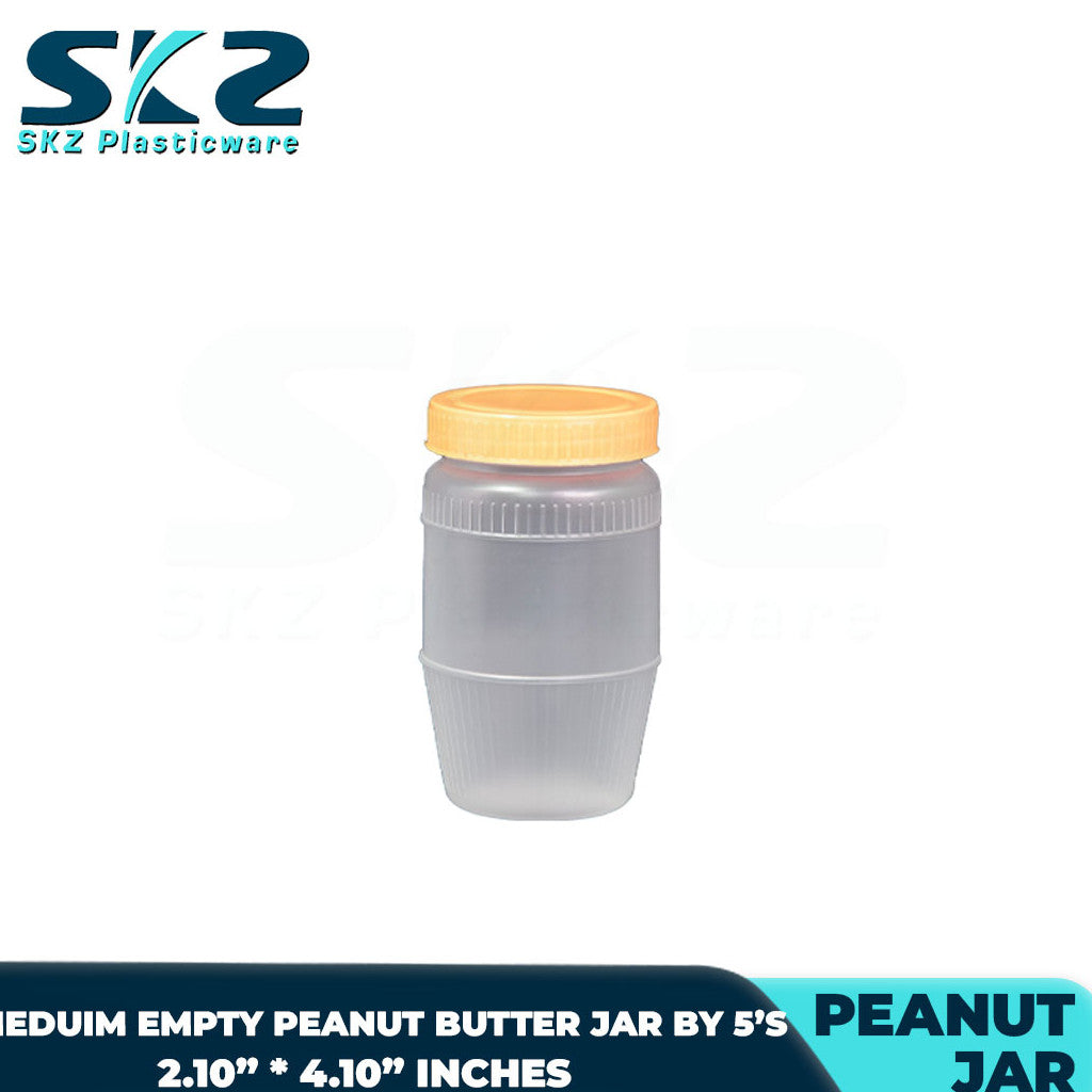 SKZ PLASTIC PEANUT BUTTER JAR, SAUCE BOTTLE, ATCHARA, AND PICKLES PACK BY 5'S