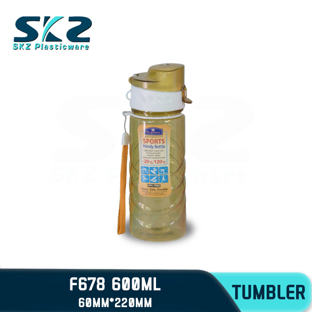 SKZ 600ml [F678] PORTABLE SPORTS WATER BOTTLE BPA FREE