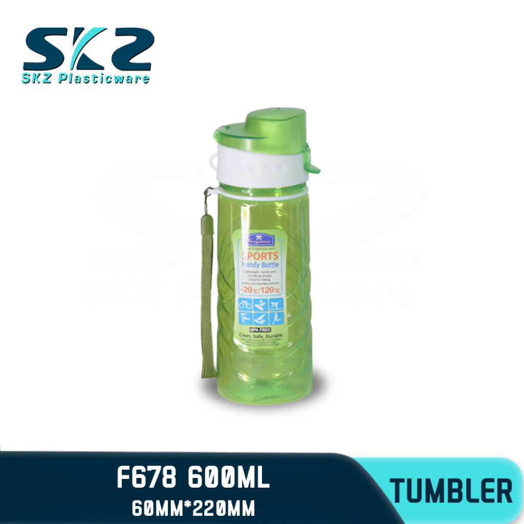 SKZ 600ml [F678] PORTABLE SPORTS WATER BOTTLE BPA FREE
