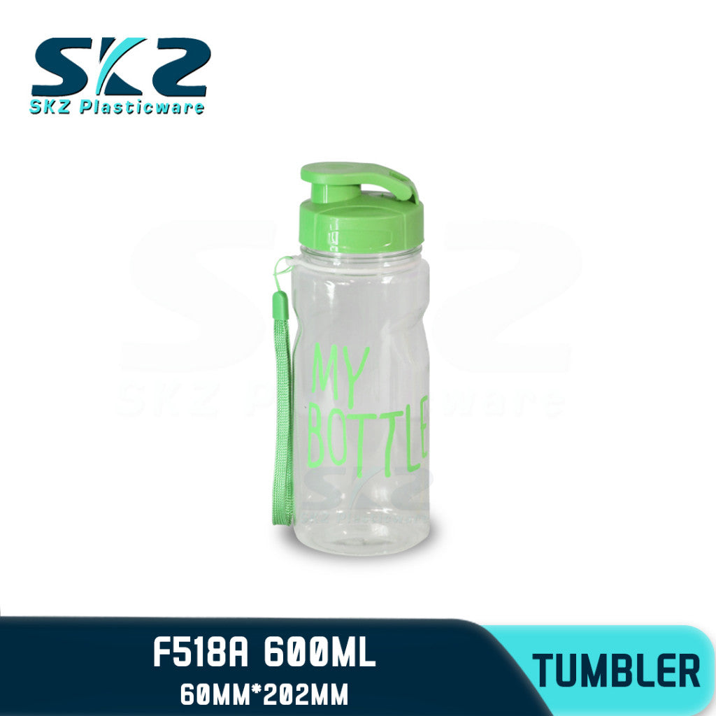 SKZ 600ml [F518-A] PORTABLE SPORTS WATER BOTTLE BPA FREE