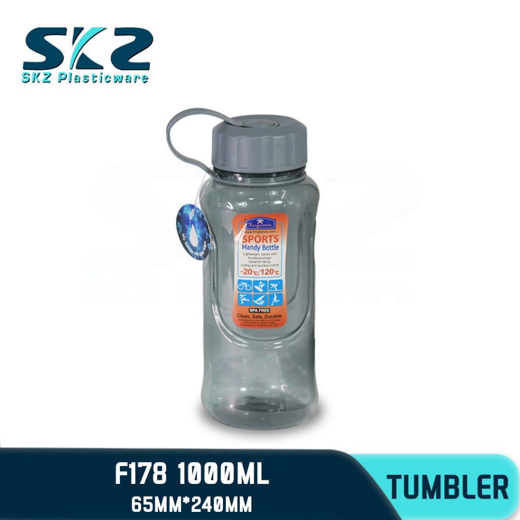 SKZ  1000ml [F178] PORTABLE SPORTS WATER BOTTLE BPA FREE