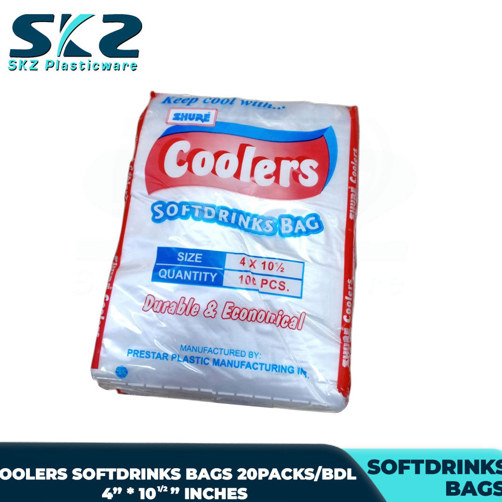 SKZ Softdrinks bag clear 100pcs/Pack, 20pcs/bundle