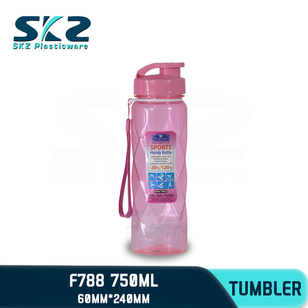 SKZ 750ml [F788] PORTABLE SPORTS WATER BOTTLE BPA FREE