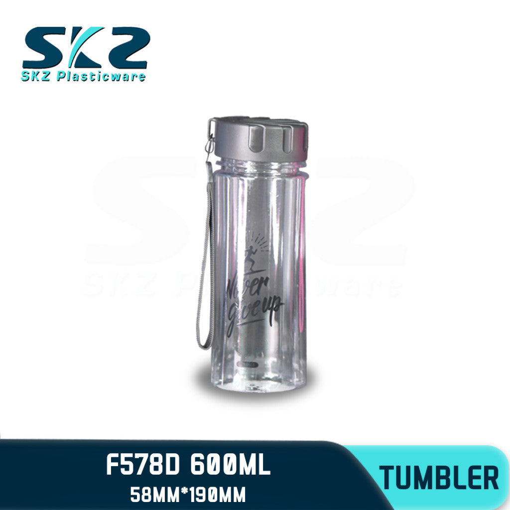 SKZ 600ml [F578-D] PORTABLE SPORTS WATER BOTTLE BPA FREE