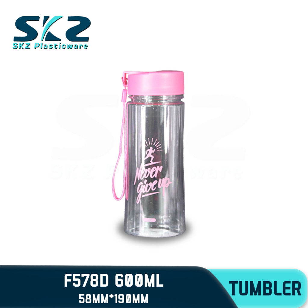 SKZ 600ml [F578-D] PORTABLE SPORTS WATER BOTTLE BPA FREE