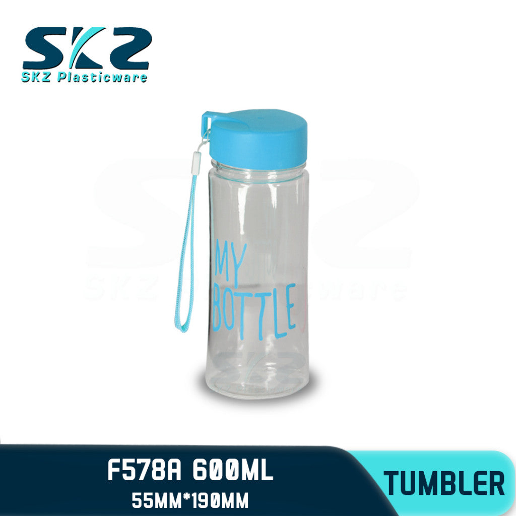 SKZ 600ml [F578-A] PORTABLE SPORTS WATER BOTTLE BPA FREE