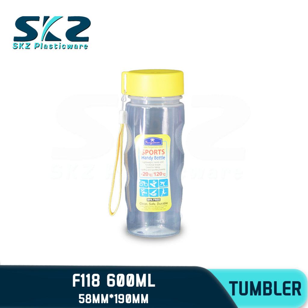SKZ  600ml [F118] PORTABLE SPORTS WATER BOTTLE BPA FREE
