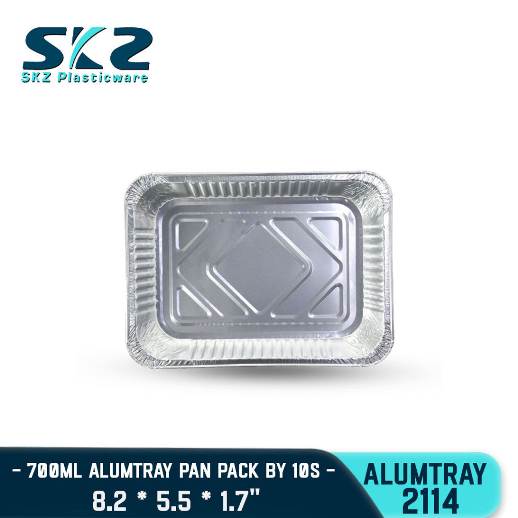 SKZ Aluminum Rectangular Tray For Baking And Grilling 700ml 2114