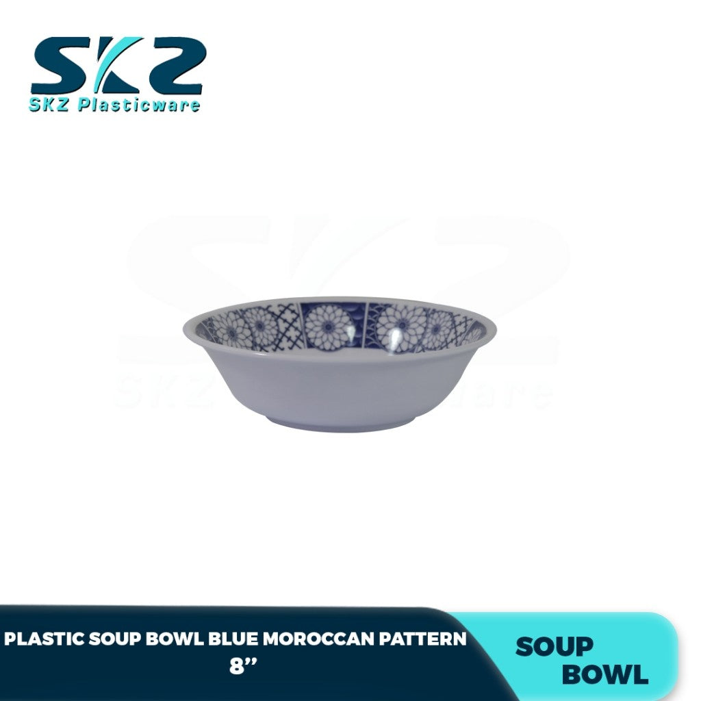MELAMINE PLASTIC SALAD BOWL, SERVING BOWL, AND VEGETABLE BOWL 8INCHES