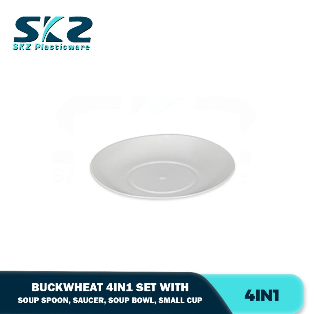 Skz Eco-Friendly Buckwheat dining sets Soup spoon, Saucer, Soup Bowl, Small Cup Biodegradable
